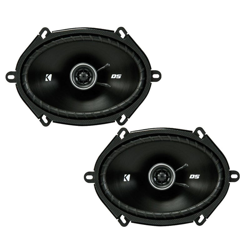 KICKER DSC680 6x8-Inch (160x200mm) Coaxial Speakers, 4-Ohm (Pair) - Image 1